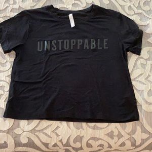 black athleta t shirt